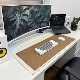 Thảm Lót Chuột Da PU 2 Mặt 60x120cm - Giống da thật 90% - Chống Nước - Chống Trầy