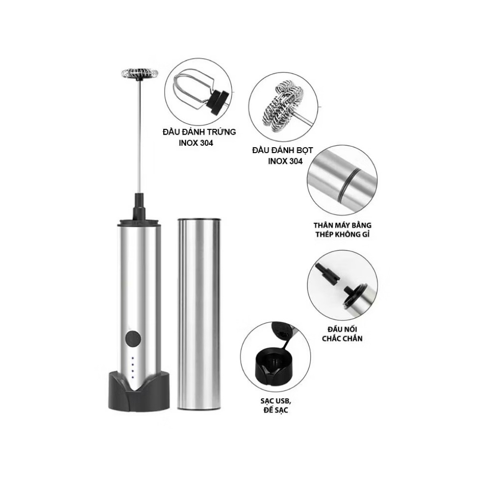 [HOẢ TỐC ] Máy đánh bọt cà phê cầm tay chuyên dụng  1501G ( Bản cao cấp )