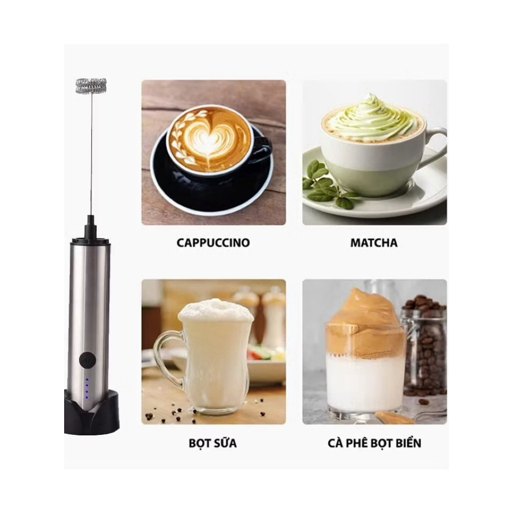 [HOẢ TỐC ] Máy đánh bọt cà phê cầm tay chuyên dụng  1501G ( Bản cao cấp )