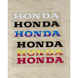 Tem Sticker DTF Chữ Hônda Kích Thước 8.1cm - 5 Màu Sắc - Dán Vị Trí Tuỳ Thích |SGDC - 1 Cái/Cặp|