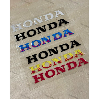 Tem Sticker DTF Chữ Hônda Kích Thước 8.1cm - 5 Màu Sắc - Dán Vị Trí Tuỳ Thích |SGDC - 1 Cái/Cặp|