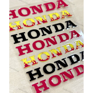 Tem Sticker DTF Chữ Hônda Kích Thước 8.9cm - 5 Màu Sắc - Dán Vị Trí Tuỳ Thích |SGDC - 1 Cái/Cặp|