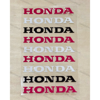 Tem Sticker DTF Chữ Hônda Kích Thước 8.9cm - 5 Màu Sắc - Dán Vị Trí Tuỳ Thích |SGDC - 1 Cái/Cặp|