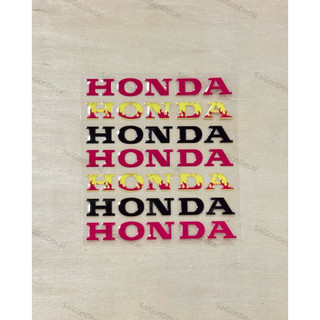 Tem Sticker DTF Chữ Hônda Kích Thước 8.9cm - 5 Màu Sắc - Dán Vị Trí Tuỳ Thích |SGDC - 1 Cái/Cặp|