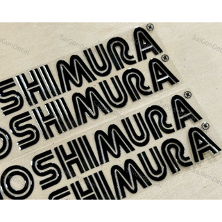 Tem Sticker DTF Yoshimura - Tem Dán Gắp/Phuộc Trước - Chữ Đơn - Màu Đen |SGDC - 1 Cái/Cặp|