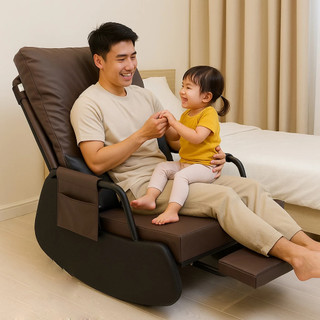 Ghế Bập Bênh đệm thư giãn -Hàng nhập khẩu - Phong Cách Châu Âu Trang Trí Ban Công