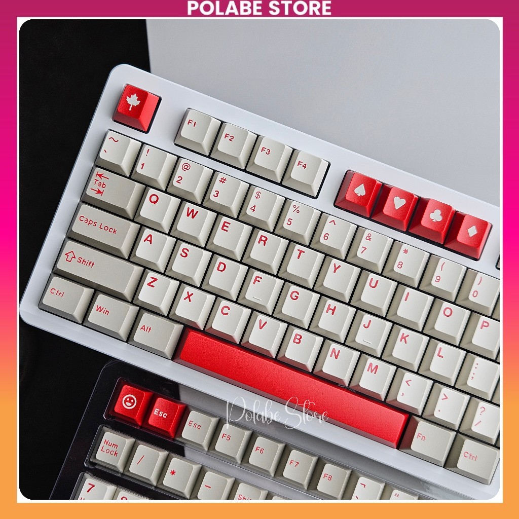 Keycap Classic Retro Red Alert Cherry Profile Keycap CMK cổ điển bàn ...