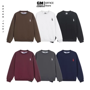 Áo Sweater Nam Nữ Form Rộng Hình Thêu Ngựa, Chất Nỉ 2 Da Cao Cấp Giữ Nhiệt Cơ Thể Phong Cách Hàn Quốc
