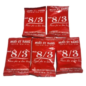 Combo 5 Gói 12g Muối Ớt Rang Chấm Trái Cây Hiệu 8/3 Đặc Sản Phan Thiết