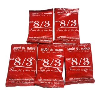 [ Combo Sỉ] Combo 50 Gói 12g Muối Ớt Rang Chấm Trái Cây Hiệu 8/3