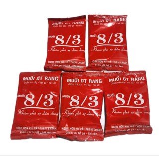 [ Combo Sỉ] Combo 50 Gói 12g Muối Ớt Rang Chấm Trái Cây Hiệu 8/3