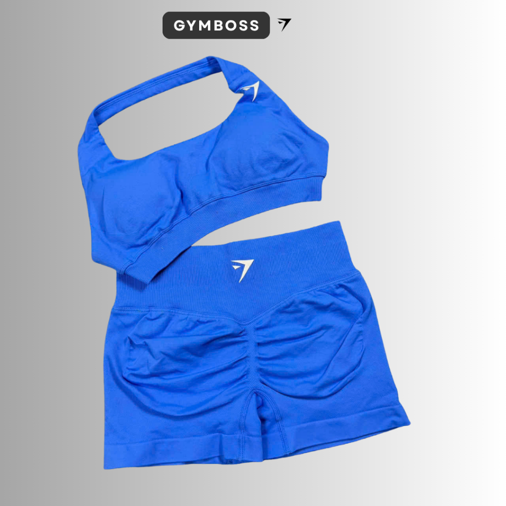 Bộ quần áo tập gym,yoga (quần cạp thấp + áo bra yếm GB) chất liệu dệt kim 10% elast cao cấp GB306