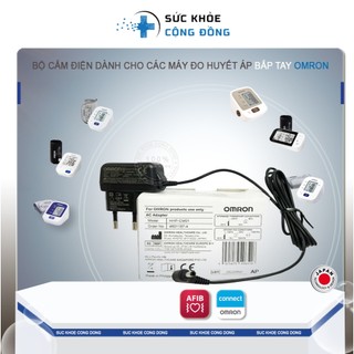 Bộ đổi nguồn (bộ chuyển đổi nguồn điện) loại biến đổi tĩnh điện,dùng cho máy đo huyết áp Omron- AC Adapter