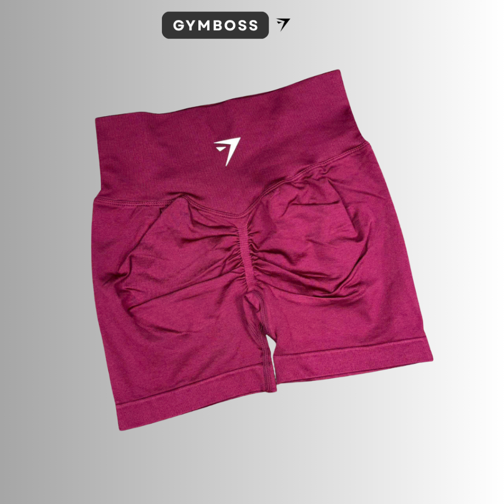 Quần đùi tập gym,yoga cạp cao ống vừa,Chất liệu dệt kim 10% elastano dày dặn tôn form co giãn thoải mái GB131