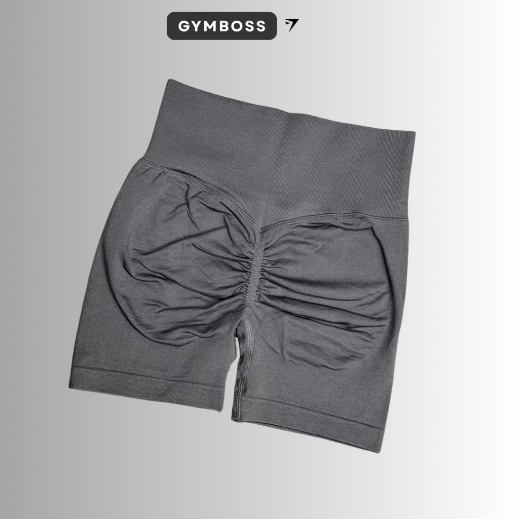 Quần Short Đùi Nữ Tập Gym Yoga Nâng Mông,Chất Dệt Kim 4 Chiều Cạp Cao Chắc Chắn Chun Mông Tôn Dáng GB111