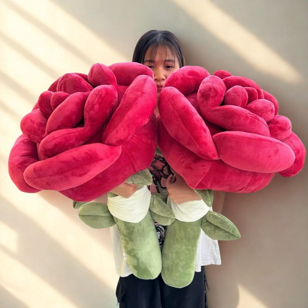 Gấu bông hoa hồng khổng lồ làm quà tặng cho bạn gái,người yêu dịp sinh nhật, ngày lễ valentine kích thước 65Cm