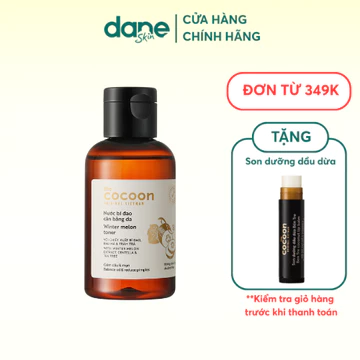 Nước cân bằng da bí đao Cocoon 140ml - Toner Cocoon cấp ẩm và cân bằng da dành cho da dầu mụn