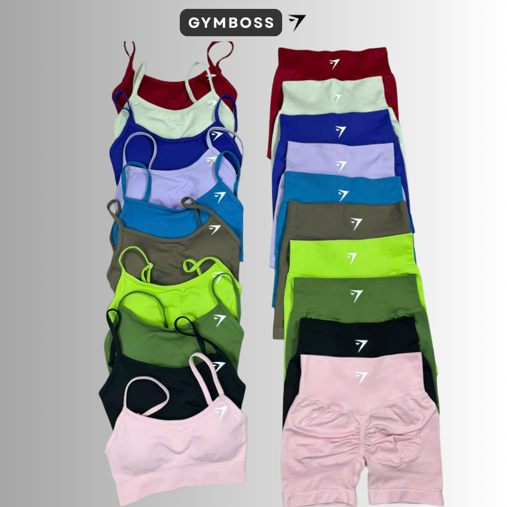 Bộ Quần Áo Tập Gym,Yoga,Chất Liệu Dệt Kim 10% Elast Mềm Mịn Co Giãn Tôn Form GB322