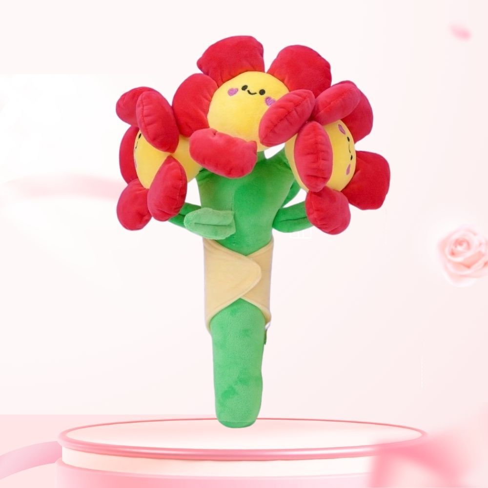 Gấu Bông Chậu Hoa Mặt Smile Vui Vẻ Thích Hợp Làm Đồ Decor, Trang Trí