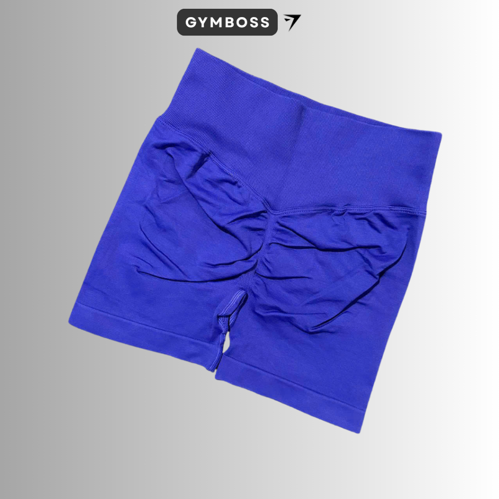 Quần short đùi tập gym,yoga chất liệu dệt kim 10% elastano dày dặn mềm mịn co giãn thoải mái GB114