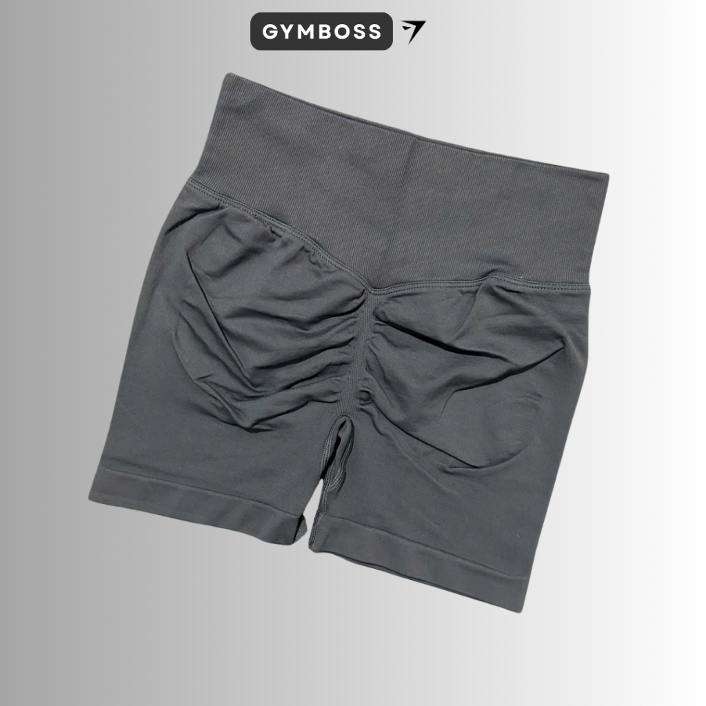 Quần short đùi tập gym,yoga chất liệu dệt kim 10% elastano dày dặn mềm mịn co giãn thoải mái GB114