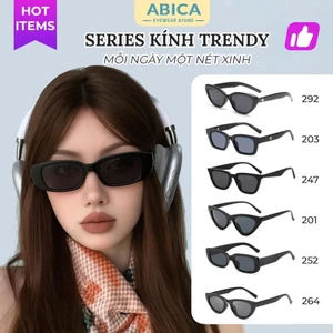 Kính mắt râm mát nam nữ mắt kính chống tia UV thời trang Hàn Quốc đi du lịch đi chơi, chụp ảnh đẹp giá rẻ ABICA [Nhóm 2]