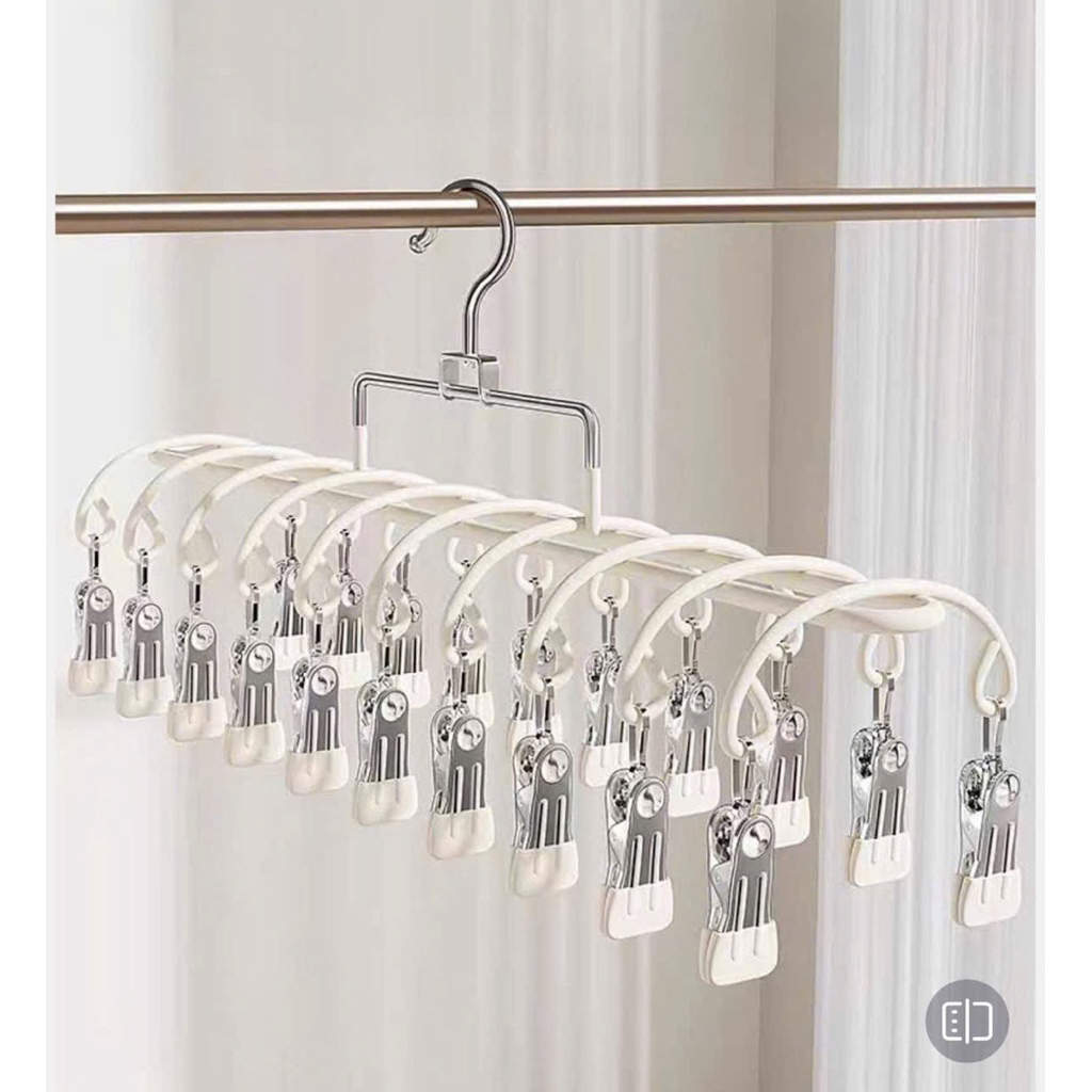 Móc treo quần áo 20 kẹp chống trượt size 37cm