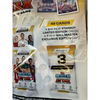 [ Mega Multi Pack ] Match Attax Champione League Mùa 2025/26 - 25/26 48 Thẻ )