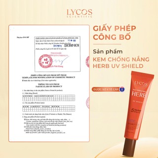 KEM CHỐNG NẮNG DƯỠNG DA LYCOS DAILY UV SHIELD SPF50+ PA++++