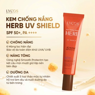 KEM CHỐNG NẮNG DƯỠNG DA LYCOS DAILY UV SHIELD SPF50+ PA++++