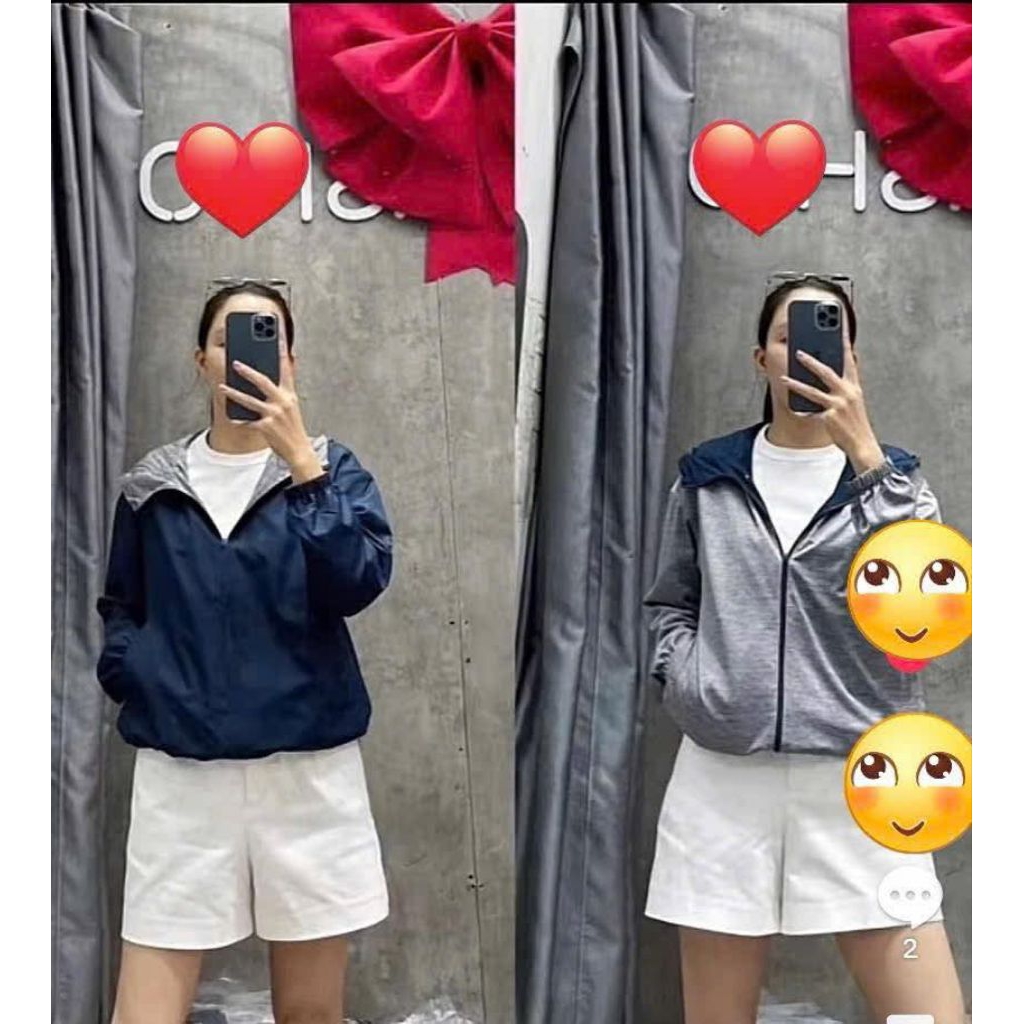 Áo khoác gió 2in1 Un1 xuất Nhật unisex có bigsize