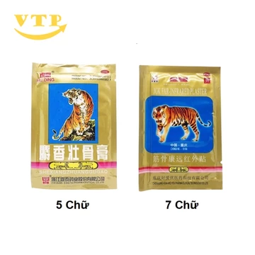 Combo 20 Gói Cao Dán Xương Khớp Con Hổ Zhuanggu Zhitonggao Huding - 1 Gói 4 Miếng Dán