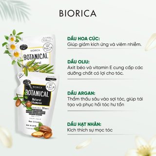 Dầu Gội Biorica Botanical Táo Đen Natural Shampoo Non-Silicone (400ml)