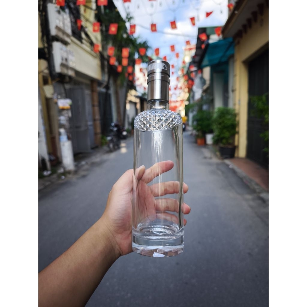 Vỏ chai thủy tinh đựng rượu - Chai thủy tinh cao cấp dung tích 500ml RO500