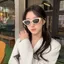 Kính râm mát nữ mắt mèo chống tia UV thời trang Hàn Quốc đi chơi chụp ảnh đẹp ABICA 292