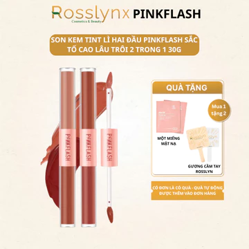 Son kem tint lì hai đầu Pinkflash sắc tố cao lâu trôi 2 trong 1 30g Rosslyn