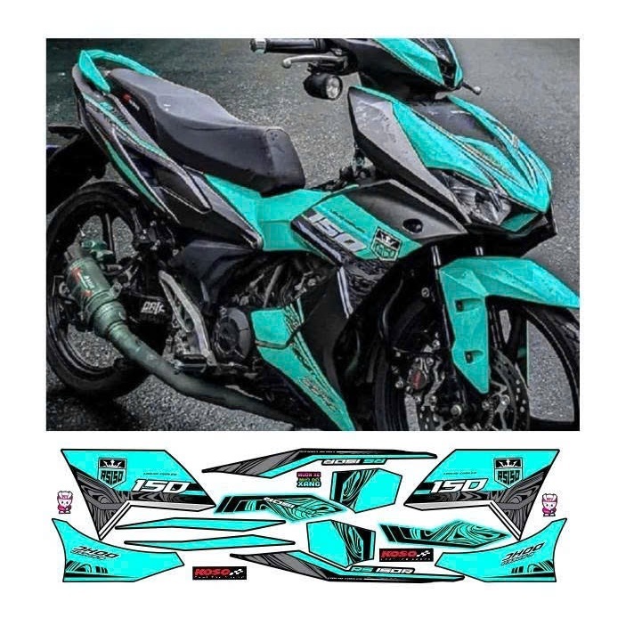 Tem rời WINNER X V2 cao cấp chất liệu in 3 lớp chống nước không phai màu.