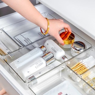 (Q27)Khay Nhựa Acrylic Trong Suốt - Khay Nhựa Chia Ngăn Để Đồ Cá Nhân, Đồ Dùng Học Tập, Chia Ngăn Bàn Làm Việc,..