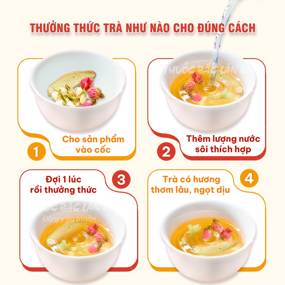 Thiết kế của Trà Thảo Mộc Hoa Hồngọc Trúc Tiêu Chuẩn