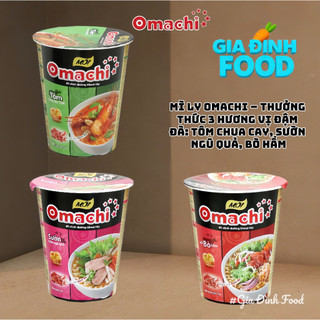 Mì Omachi Ly Tôm Sườn Bò Thùng 24 Ly X 70G [Ship hoả tốc]