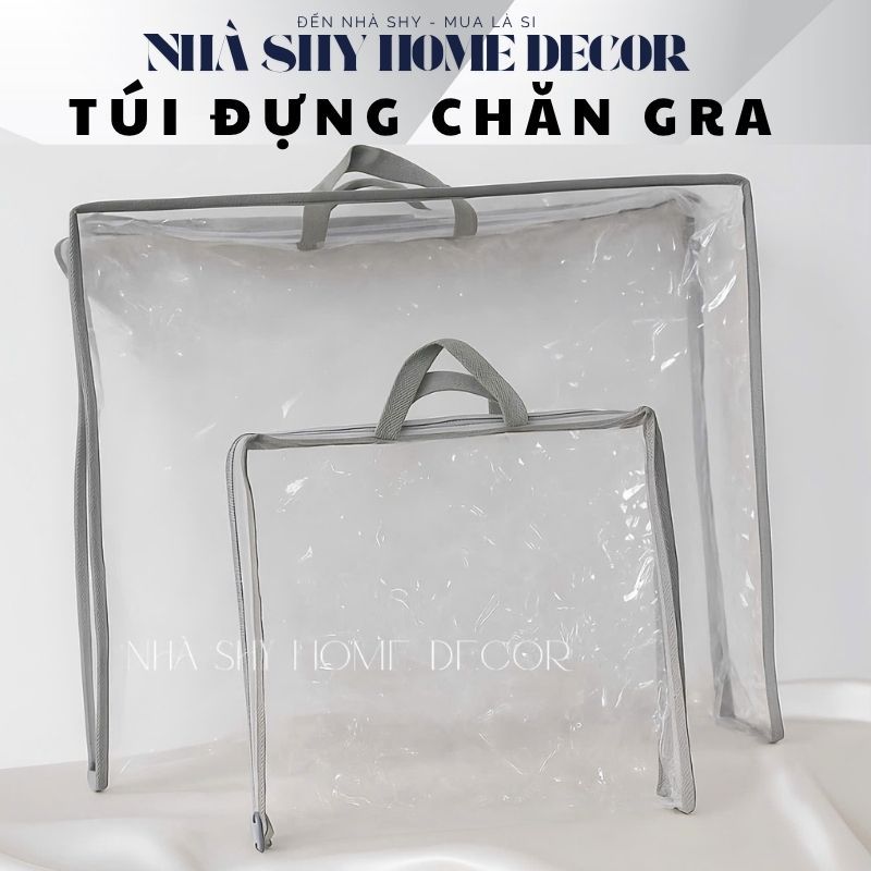Túi Đựng Chăn Gra Gôi Nệm Có Dây Khoá Kéo Chống Thấm Nước - Nhà Shy Home Decor