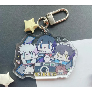 Chibi Link Click Keychain: Anime Character Charm (2.5 in)