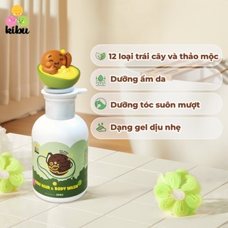 Combo 2 Sữa Tắm Gội Trẻ Em 2in1 Kibu BƠ - Bảo Vệ Tóc Mềm Mượt & Dịu Nhẹ Cho Da Nhạy Cảm - 300ml