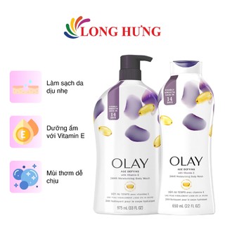 Sữa tắm Olay Age Defying Body Wash Vitamin E (650ml/975ml)