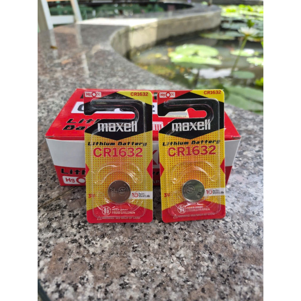 Combo 02 vỉ pin CR1632 / CR 1632 Maxell Lithium 3V Made In Japan ...