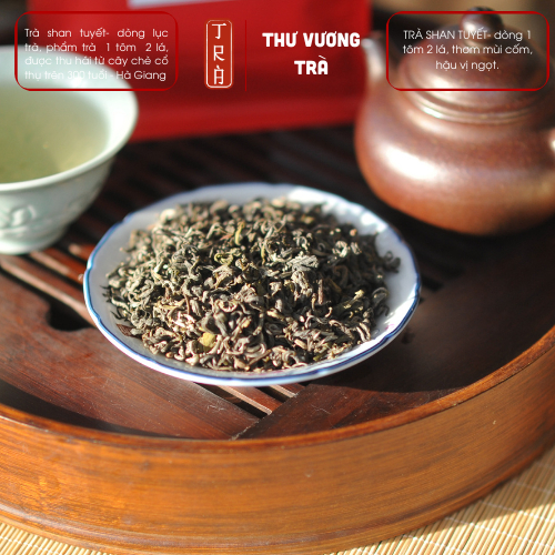 Trà Shan Nõn - Phẩm trà 1 tôm 1 lá giống cây trà shan tuyết cổ thụ đóng túi ziper 100gr