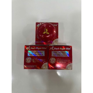 Kem mặt Bạch Ngọc Liên Dưỡng Trắng Da 12g đỏ