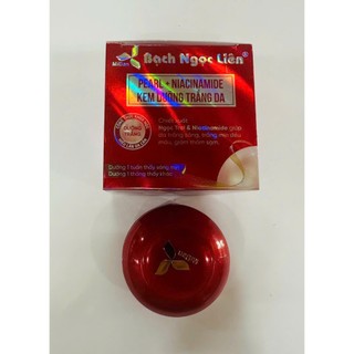 Kem mặt Bạch Ngọc Liên Dưỡng Trắng Da 12g đỏ