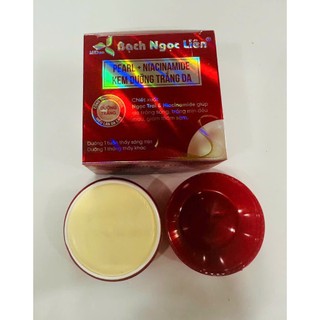 Kem mặt Bạch Ngọc Liên Dưỡng Trắng Da 12g đỏ