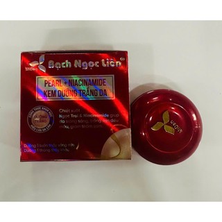 Kem mặt Bạch Ngọc Liên Dưỡng Trắng Da 12g đỏ